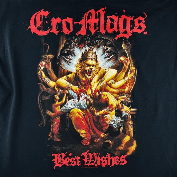 Cro-Mags - BEST WISHES Short Sleeve Black All Size t-men Gift Shirt