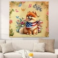 thumbnail image 2 of Pomeranian Celebrates Spring and Enjoys a Happy Easter Tapestry Pom Dog Lover Gifts Wall Hanging Backdrop Home Decor - 02001, 2 of 5