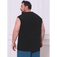 thumbnail image 3 of DARING DIVA Men's V-Neck Soft Breathable Sleeveless Undershirt Tank Top XL Black, 3 of 7