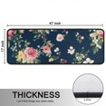 thumbnail image 5 of Kitchen Rugs Sets Of 2,Pioneer Flower Floral Print Pattern Anti Fatigue Kitchen Mat Rugs Non Slip Washable,Decorative Kitchen Floor Mats for Kitchen,Sink,Laundry,17"x47"+17"x47", 5 of 5