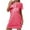 Hot Pink-15, variant on Cavosen Womens Nightgown Short Lightweight Loose Nightgown Crew Neck Short Sleeve Sleep Dress Breathable Sleepwear
