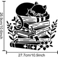 thumbnail image 4 of 1Pc Cat Book Painting Stencil Drawing Template 11.8x11.8inch for DIY Art Home Decor Wood Floor Wall, 4 of 9