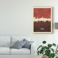 thumbnail image 3 of Trademark Fine Art 'Bremen Germany Skyline Red II' Canvas Art by Michael Tompsett, 3 of 4