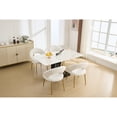 thumbnail image 4 of Single Teddy Fabric Dining Chair / Simple Assembly for Indoor Spaces, 4 of 7