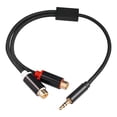 thumbnail image 1 of 3,5 mm a cable RCA dual Cable de de sonido - Cable divisor para reproductor de estéreo, 1 of 9