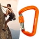 thumbnail image 2 of Xinda escalada en con soporte carga mosquetón bloqueo principal al aire libre gancho rápido escalada caída velocidad equipo a gran altitud gancho hebilla seguridad (bloqueo principal roscado-Naranja), 2 of 9