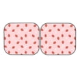 thumbnail image 7 of Daiia Hand Drawn Strawberry 2PCS Car Windshield Sun Shade, Foldable Sun Shield for Car Front Window, Auto Sun Blocker Visor Protector Universal for Truck SUV Pickup-Medium, 7 of 7