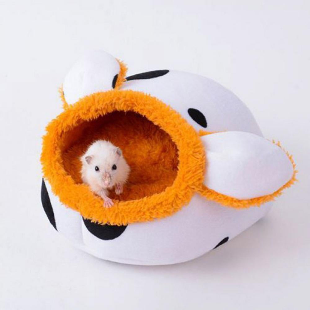 POPETPOP Guinea Pig Bedding Fleece-Rat Hamster House Bed Winter Warm Fleece Squirrel Hedgehog Chinchilla Bed House Cage Nest Hamster Accessories 