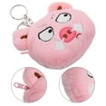 thumbnail image 4 of Monedero lindo de cerdito para niñas pequeñas Cartera de felpa suave con cierre de cremallera Monedero de animal rosa para almacenamiento de artículos pequeños de lápiz labial, 4 of 6