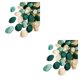thumbnail image 1 of Pétalos de rosa Naiovety 400 unids/set poliéster verde oscuro colores variados, 1 of 6