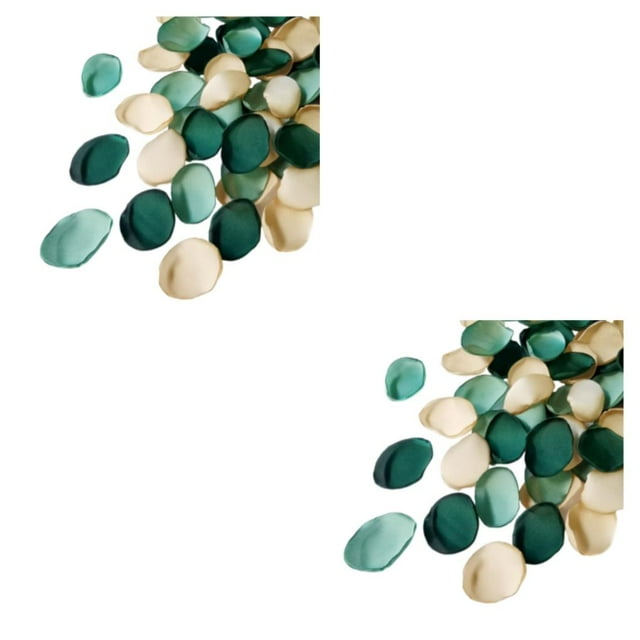 Youkk 400pcs Versatile Silk Rose Petals For Creative DIY Projects Fake Scatter Petals dark green assortedcolor 2Set
