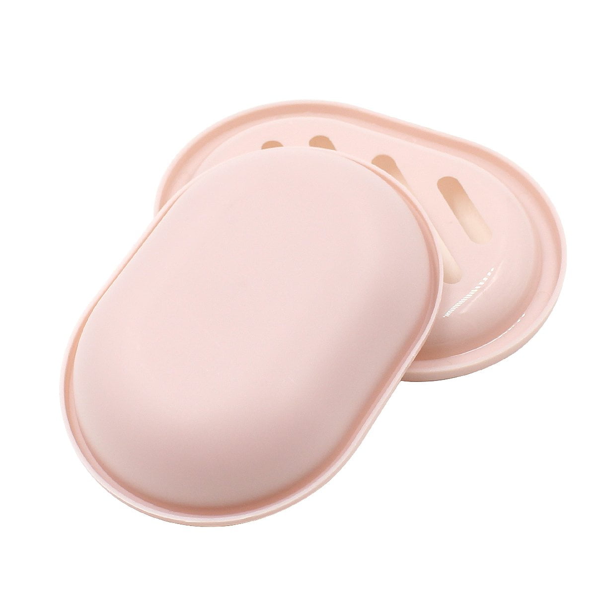TOPSKY 2-Pack Soap Dish with Drain, Soap Holder, Soap Saver, Easy Cleaning,  Dry, Stop Mushy Soap (Pink)