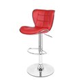 thumbnail image 4 of Bronte Living Leatherette Bar Stool 360 Swivel, Adjustable Height 24" to 33" High Backrest, with Hard Floor Protection Rubber Band - Series Susan (Set of 2), 4 of 10