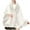 White, variant on ShiShine Women's Cape Faux Fur Shawl Wrap with Fur Trim Sleeveless Cardigan Dressy Cloak Fashion Tops Solid Color Coat