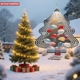 thumbnail image 4 of Stylish Metal Hanging Christmas Tree Wind Spinner - Elegant Outline Design with Colorful Ornaments for Garden & Yard Decor, 4 of 7