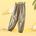 thumbnail image 4 of LvhaoGJOB Kids' Jogger Pants - Soft, Elastic Waist & Pockets - Khaki 14-15 Years, 4 of 5