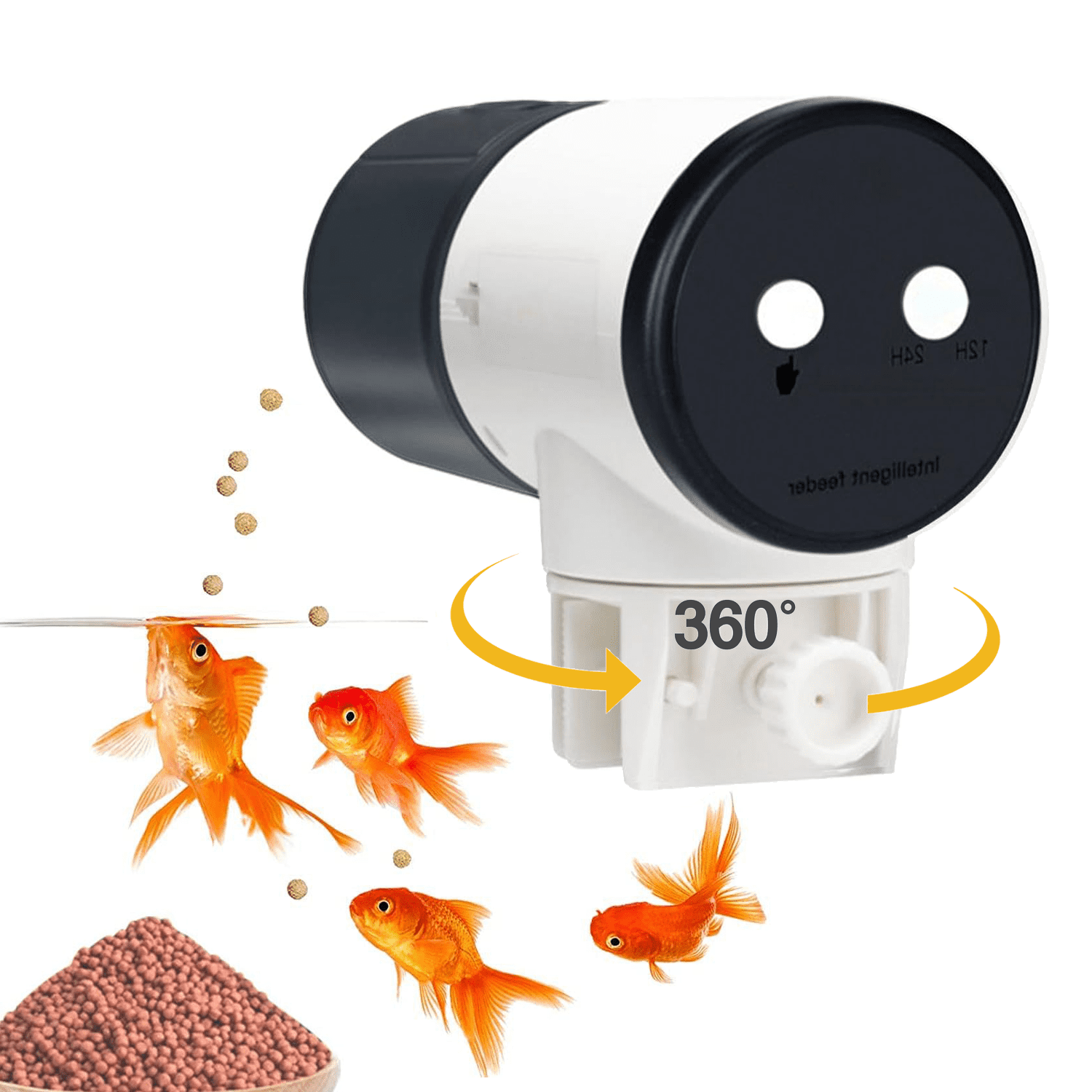Petbank Automatic Fish Feeder for Weekend USB Chargeable Auto Food Dispenser for Aquarium Fish or Turtle Tank Walmart