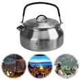 thumbnail image 4 of Yucurem 0.8L Stainless Steel Ultralight Camping Kettle with Handle for Travel Camping Kitchen Utensils (Silver), 4 of 10