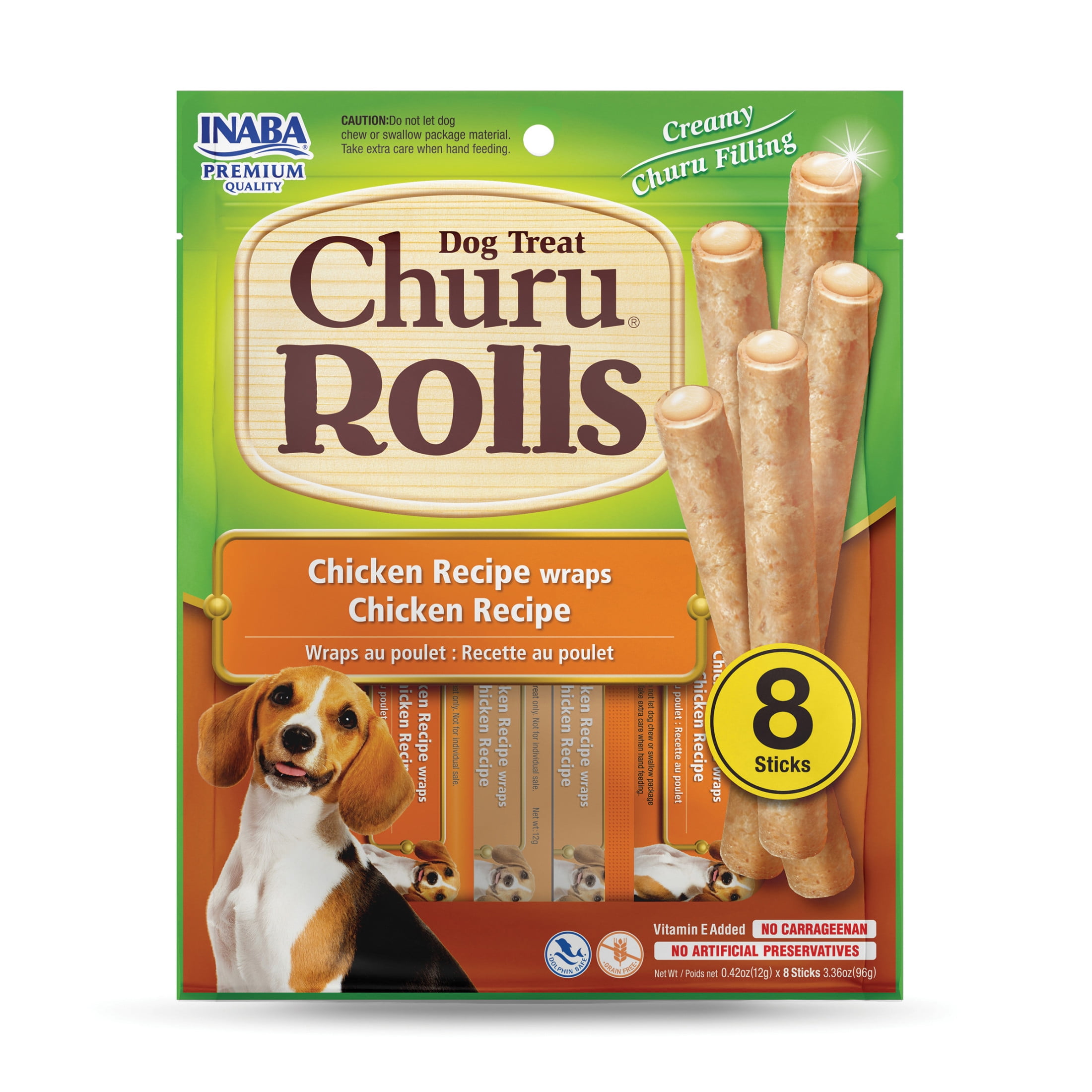 ドッグフード inaba Inaba Cheese & Chicken Flavor Soft Stick Treats for Dogs, 0.42 oz