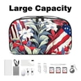 thumbnail image 3 of American Flag Hard Drive Case Travel Bag Cord Charger Organizer for Purse - Waterproof Oxford Cloth Digital Electronics Storage Protection - 5.9x9.44x3.14 in, 3 of 6