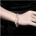 thumbnail image 4 of QQTDFG 925 Sterling Silver Bells Link Chain Bangle Bracelet For Men And Women-default, 4 of 5