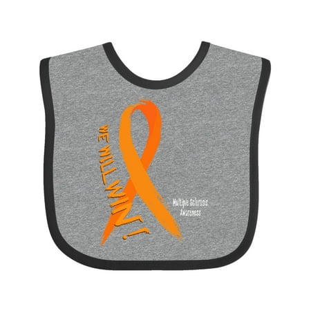

Inktastic We Will Win Multiple Sclerosis Awareness Gift Baby Boy or Baby Girl Bib
