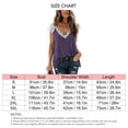 thumbnail image 4 of Women V Neck Lace Top Fashionable Casual Lace Splicing Women Summer Shirt for Daily Outdoor Shopping Purple S, 4 of 4