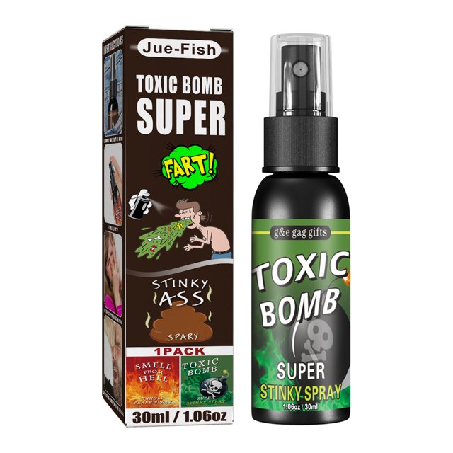 Spray de gas apestoso Super Fart de 30 ml, novedoso spray de broma con mal olor, juguetes para fiestas