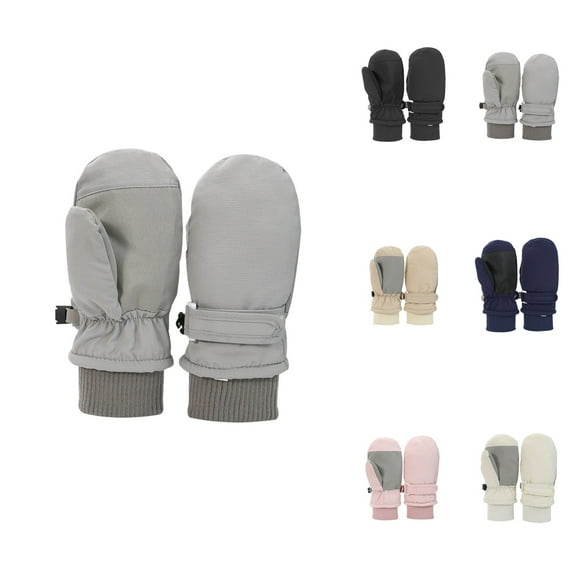 Warm Winter Ski Mittens for Toddlers and Kids, Waterproof Thinsulate Insulated Soft Thermal Gloves, Boys Girls Outdoor Snow Activities