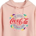 thumbnail image 3 of Coca-Cola - 90's Retro Original Logo - Juniors Cropped Pullover Hoodie, 3 of 5