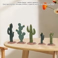 thumbnail image 4 of Mini Figuras Artificiales De Cactus Suculentas, Adorno De Planta De Cactus Simulado Realista Para Decoración De Mesa De, 5 Uds., 4 of 7