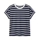 thumbnail image 4 of Camisas de Cuello en V de Manga Corta para las Mujeres Impresión de Rayas Blusa de Verano de Primavera de Moda, Camiseta de Mujer de Manga Corta, 4 of 8