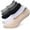 A-multicoloured, variant on Women's Thick Cushion Cotton Athletics Casual Low Cut Flat Non-Slip Boat Liner No Show Socks-5/10 Pack