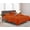 Brunt Orange, variant on 4Pcs Split Top Sheet Set King Size Bed 18" Deep Pocket - 100% Egyptian Cotton 800 Thread Count Flex Head 28" Top Split Sheet - Burgundy Solid