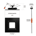 thumbnail image 5 of NUWATT 4 Pack, Black 6 Inch Square LED Can Lights, CCT 2700K/3000K/3500K/4000K/5000K Selectable, 1100 Lumen, 14W, Dimmable, 6in Square Retrofit Recessed Lighting, 6" Black Square Light, ETL, Wet Rate, 5 of 5
