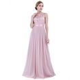 thumbnail image 2 of Eandarui Women's Crochet Lace Floor Length Cocktail Party Bridesmaid Dress Evening Gowns Dusty Rose 14, 2 of 7
