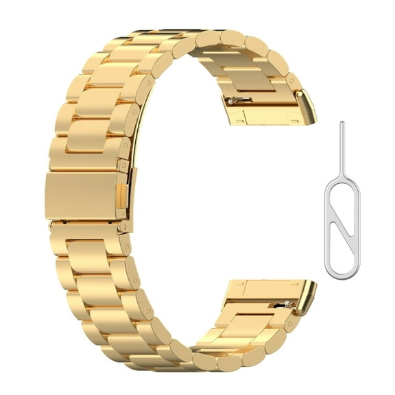 Stainless Steel Watch Band Light Watch Strap Polished Watch Bracelets Replacement for Versa3/4