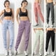 thumbnail image 2 of Pantalones deportivos para mujer con bolsillos laterales con cordón Pantalones Joggers Yoga, 2 of 8