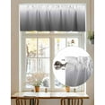 thumbnail image 2 of Grey White Gradient Kitchen Valances for Windows Abstract Watercolor Valance Curtains&nbsp; for Kitchen /Living Room/Bedroom/ Bathroom Decor, 54"x18 " ,Rod Pocket 1 Panel,, 2 of 7