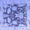 thumbnail image 1 of Ahgly Company Indoor Square Abstract Blue Modern Area Rugs, 7' Square, 1 of 4