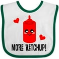 thumbnail image 3 of Inktastic Ketchup Lover Funny Boys or Girls Baby Bib, 3 of 4