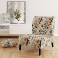 thumbnail image 2 of Designart "Cozy Rustic Floral Glow II" Beige Floral Upholstered Accent Chair - Cottage Arm Chair For Living Room, 2 of 7