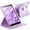 Light purple, variant on 360° Rotatable Cover, Clear Back & Pencil Slot for 10.2" iPad 7th/8th/9th Gen