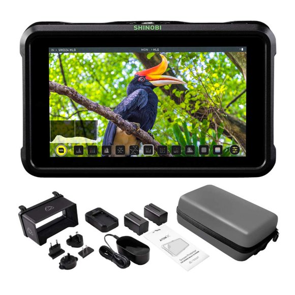 Monitor Atomos Shinobi HDMI 4K de 5 pulgadas con paquete de accesorios