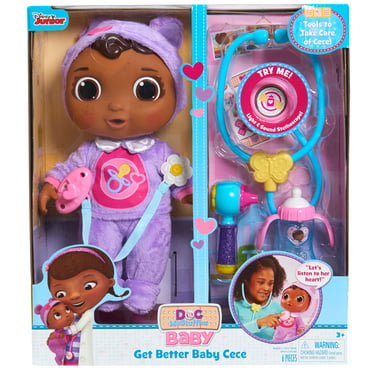 Doc McStuffins Get Better Baby Cece, Officially Licensed Kids Toys for Ages 3 Up, Gifts and Presents