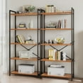 thumbnail image 5 of Casacomoda 5-Tier Bookshelf, Freestanding Book Shelf, Home Office Bookcase, Storage Shelving Unit for Bedroom, Living Room, Vintage, 5 of 6