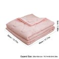 thumbnail image 3 of Cotton Cooling Quilt for Hot Sleepers & Night Sweats – Machine Washable Lightweight Summer Blanket with 3X Moisture-Wicking Tech, Full/Queen Size Dorm-Friendly Comforter Pink, 3 of 6