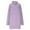 Purple, variant on Winter Dresses for Women Casual Dresses Long Sleeve Hooded Short Dress with Drawstring Loose Fit Midi Dresses Fall Winter