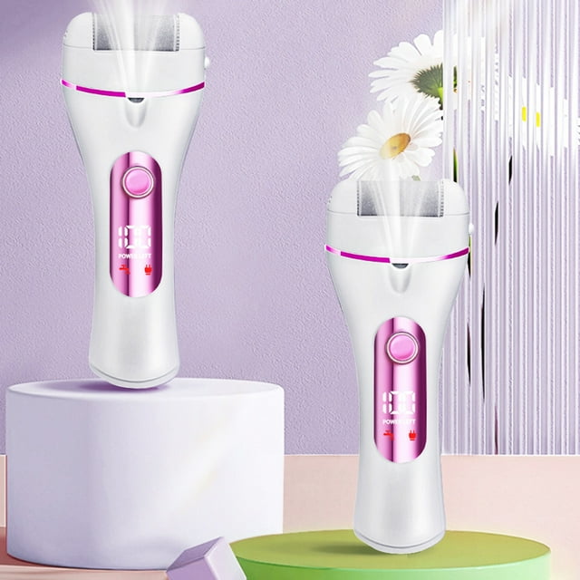 LSLJS Pied Enlève Facilement le Dur et le Mort Réglage Multi-Vitesse Portable Prise en Main Confortable Conditionneur de Pied