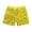 Yellow, variant on Girls Boys Toddler Sparkly Sequins Elastic Waist Birthday Shorts